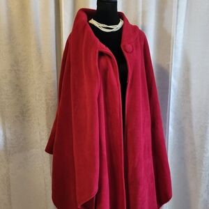 Worthington Women Poncho, Covered Up, One Size, Red, Classic, Elegant